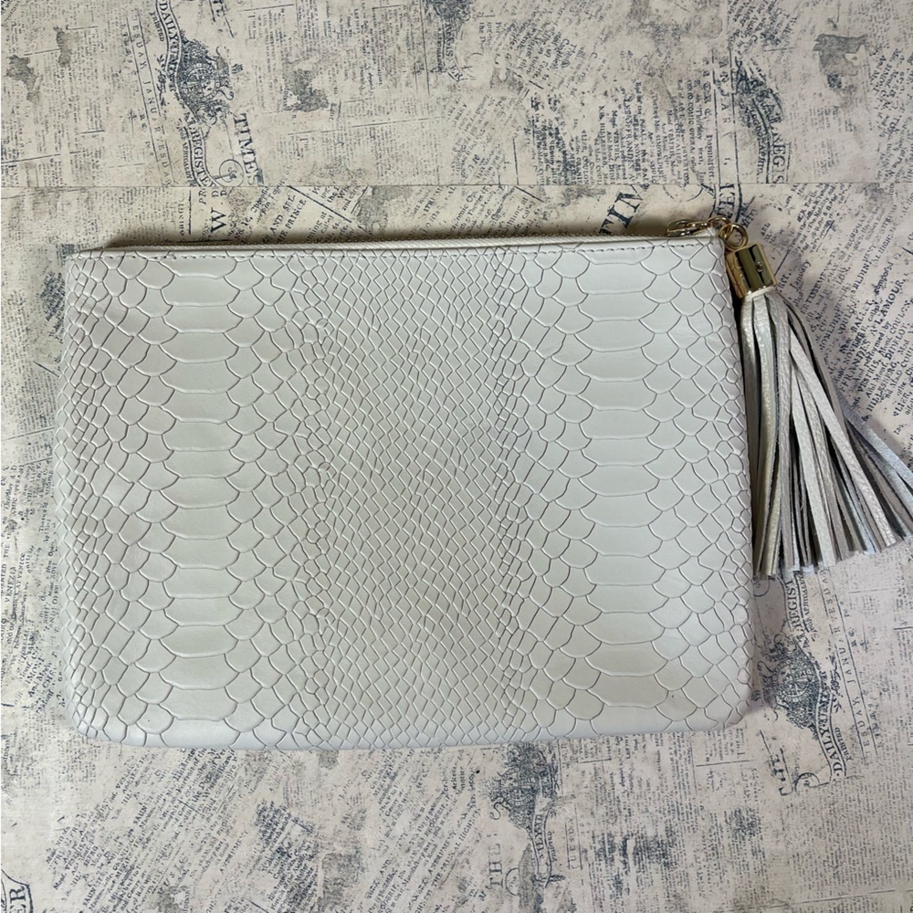 Gigi New York All In One Python-Embossed Clutch B… - image 3